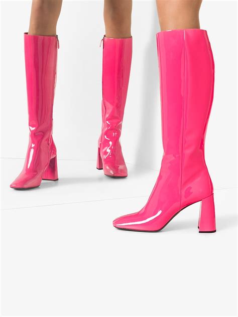 pink Prada boots